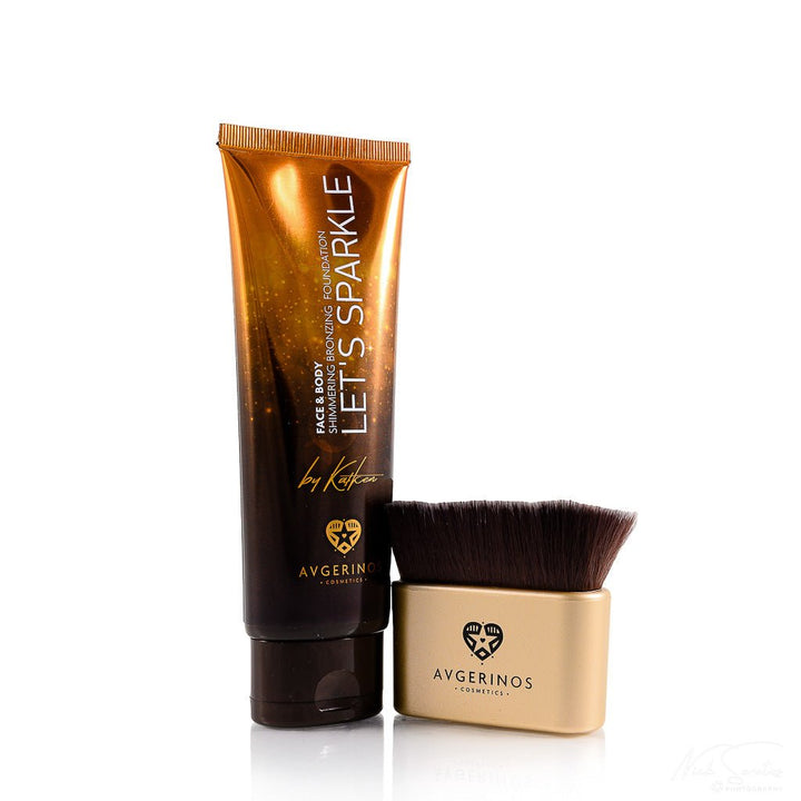 Let's Sparkle Bronzer Glitter Foundation Face and Body / Face & Body Bronzing Foundation 120ml