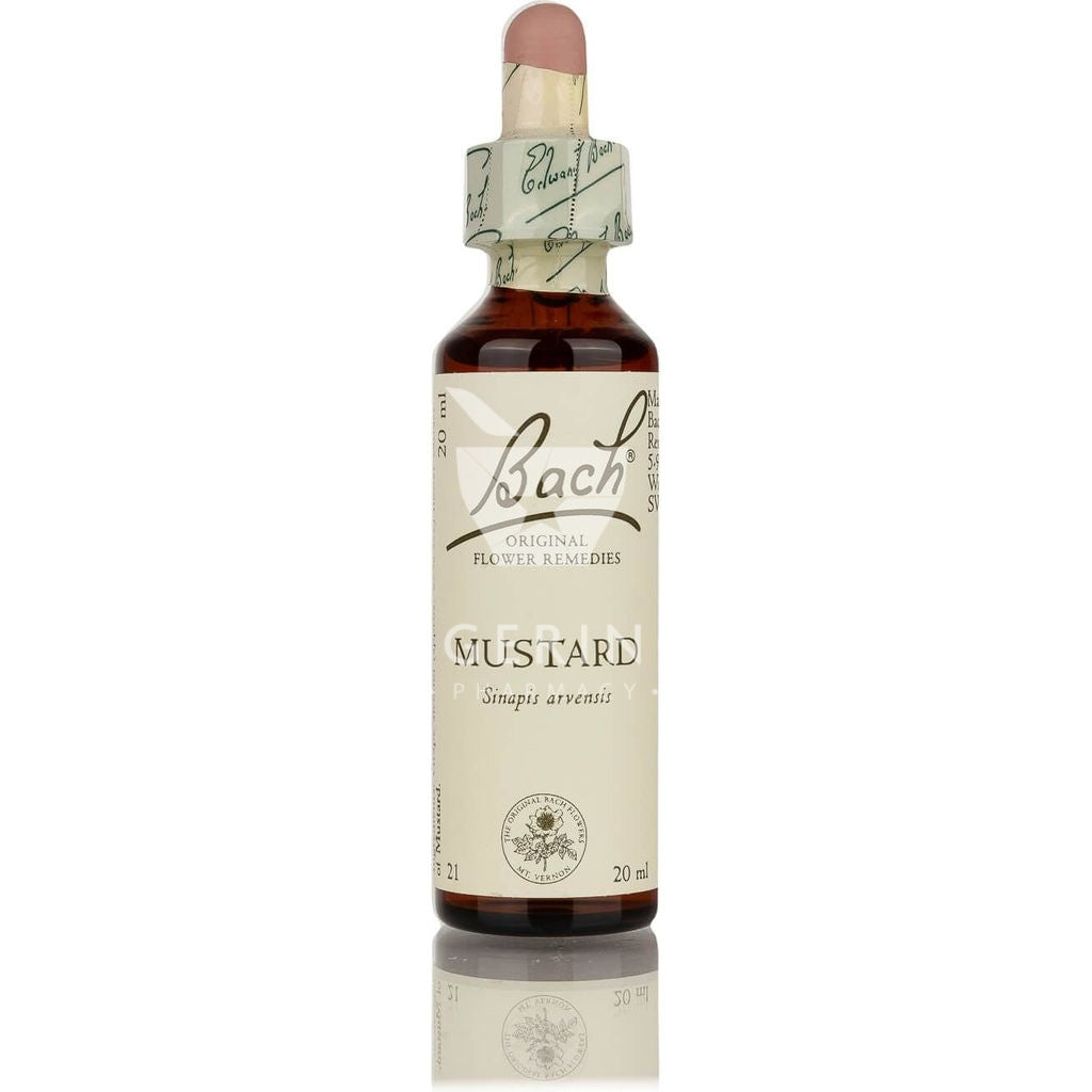 Aνθοΐαμα Bach MUSTARD, για περιστασιακή θλίψη και μελαγχολία χωρίς ιδιαίτερο λόγο, συμπληρωμα διατροφής σε σταγόνες απο το Φαρμακείο Avgerinos