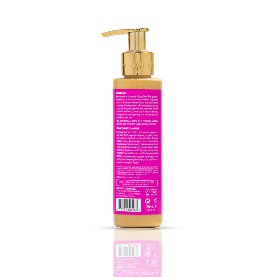 Sommersüchtiger Körpercreme mit Glitzer/Körperglühcreme mit Glitzer 150ml
