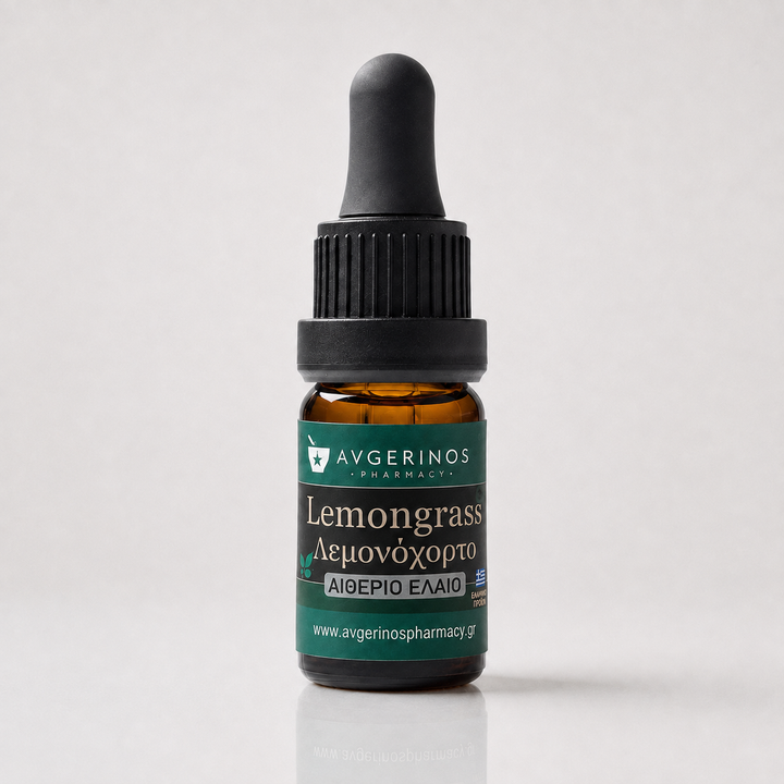 Lemongrass Essential Oil – Natural Fresh Citrus Herbal Aromatic Oil by Avgerinos Pharmacy