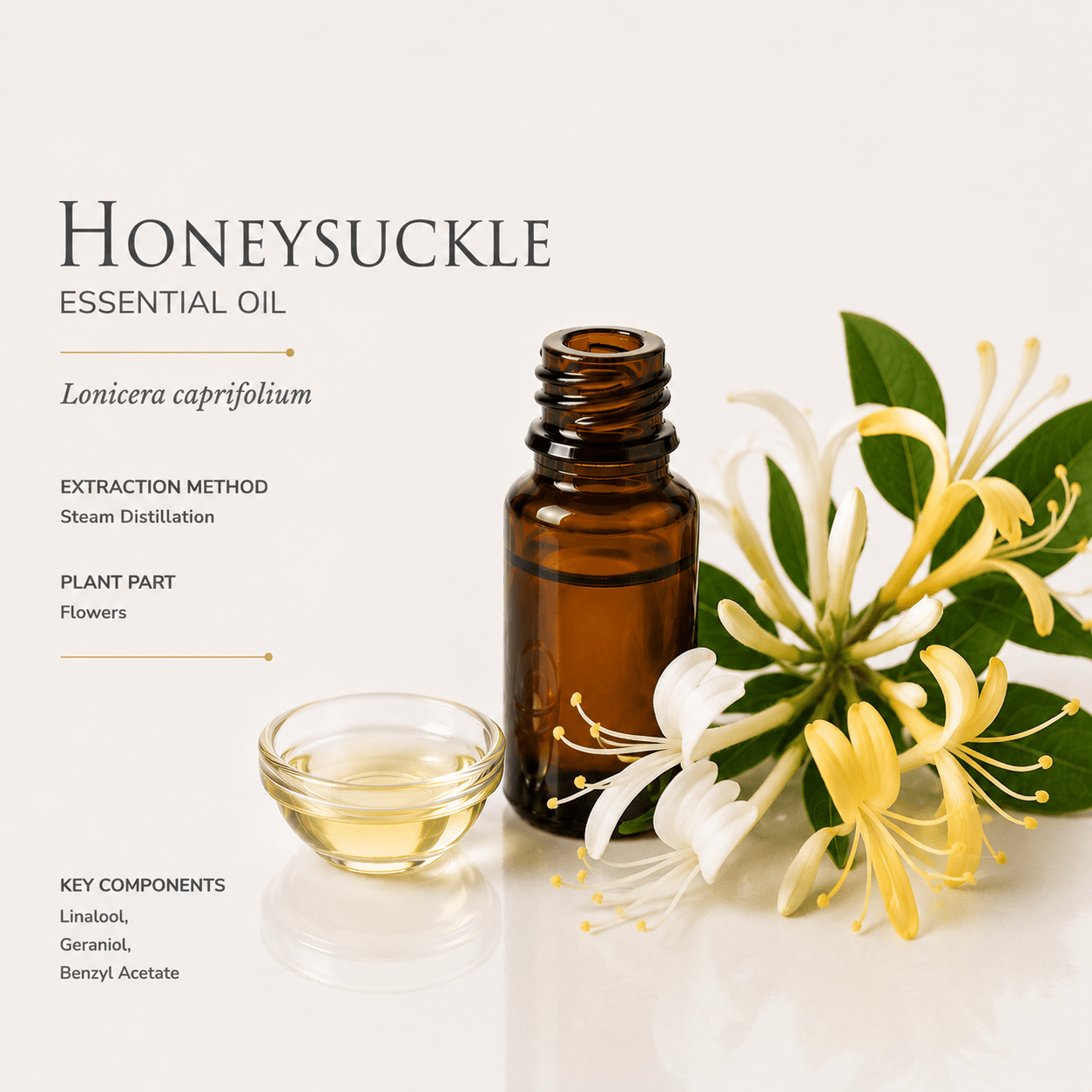 Αιθέριο έλαιο Αγιόκλημα (Honeysuckle), φαρμακευτικής & καλλυντικής χρήσης - Avgerinos Pharmacy