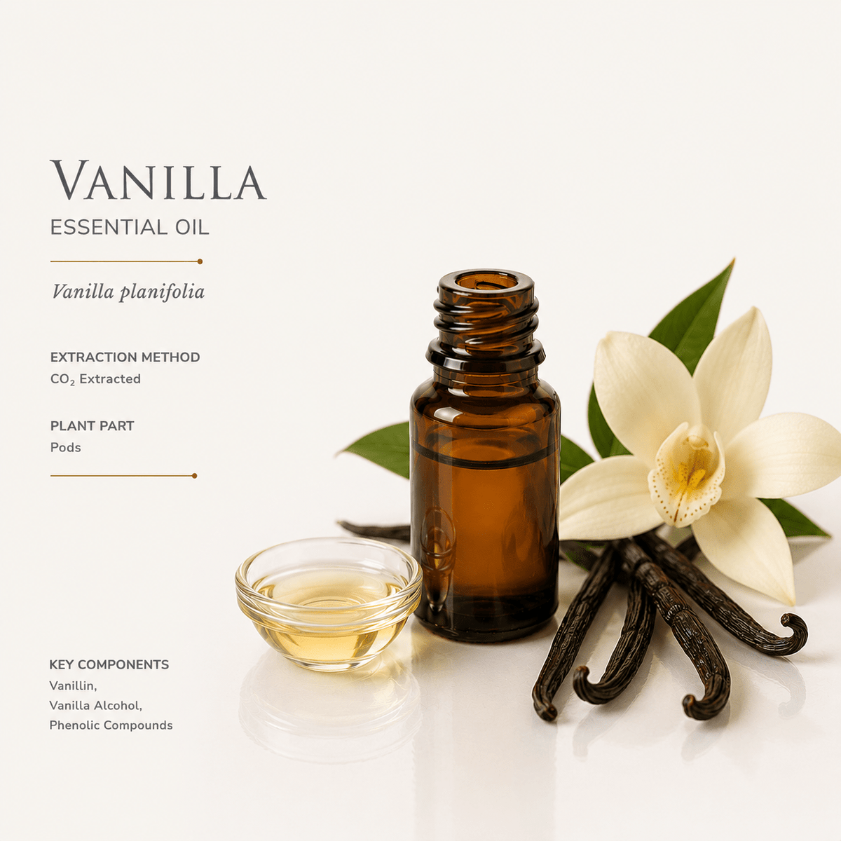 Αιθέριο έλαιο Βανίλια (Vanilla), φαρμακευτικής & καλλυντικής χρήσης - Avgerinos Pharmacy