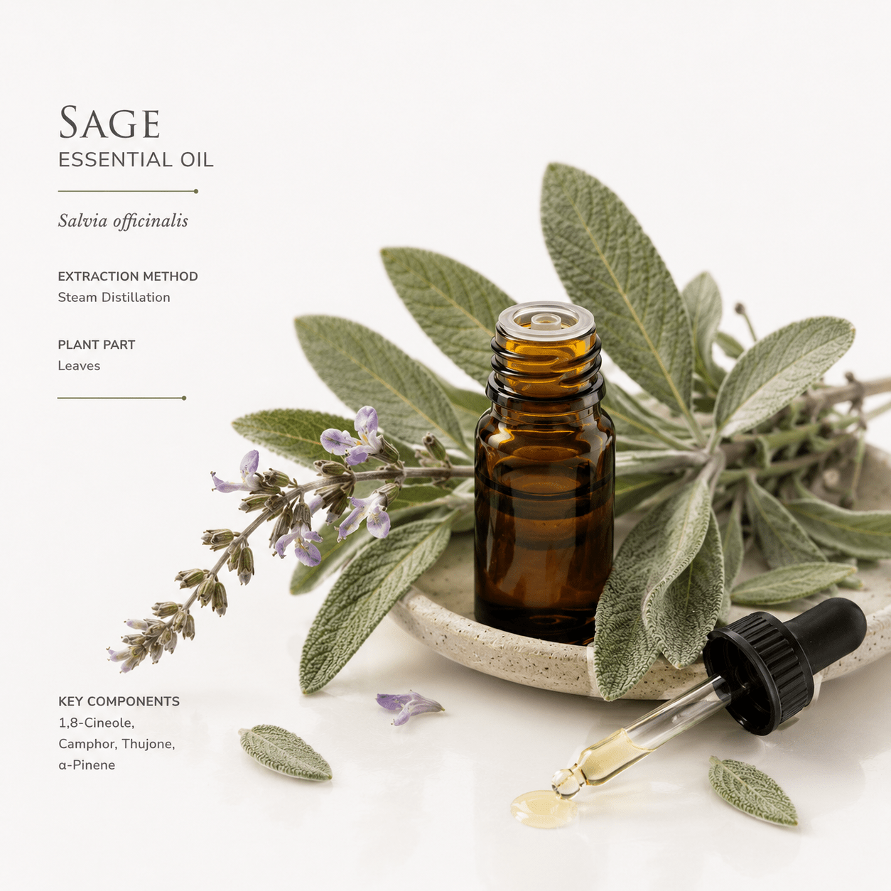 Αιθέριο έλαιο Φασκόμηλο (Sage), φαρμακευτικής & καλλυντικής χρήσης - Avgerinos Pharmacy