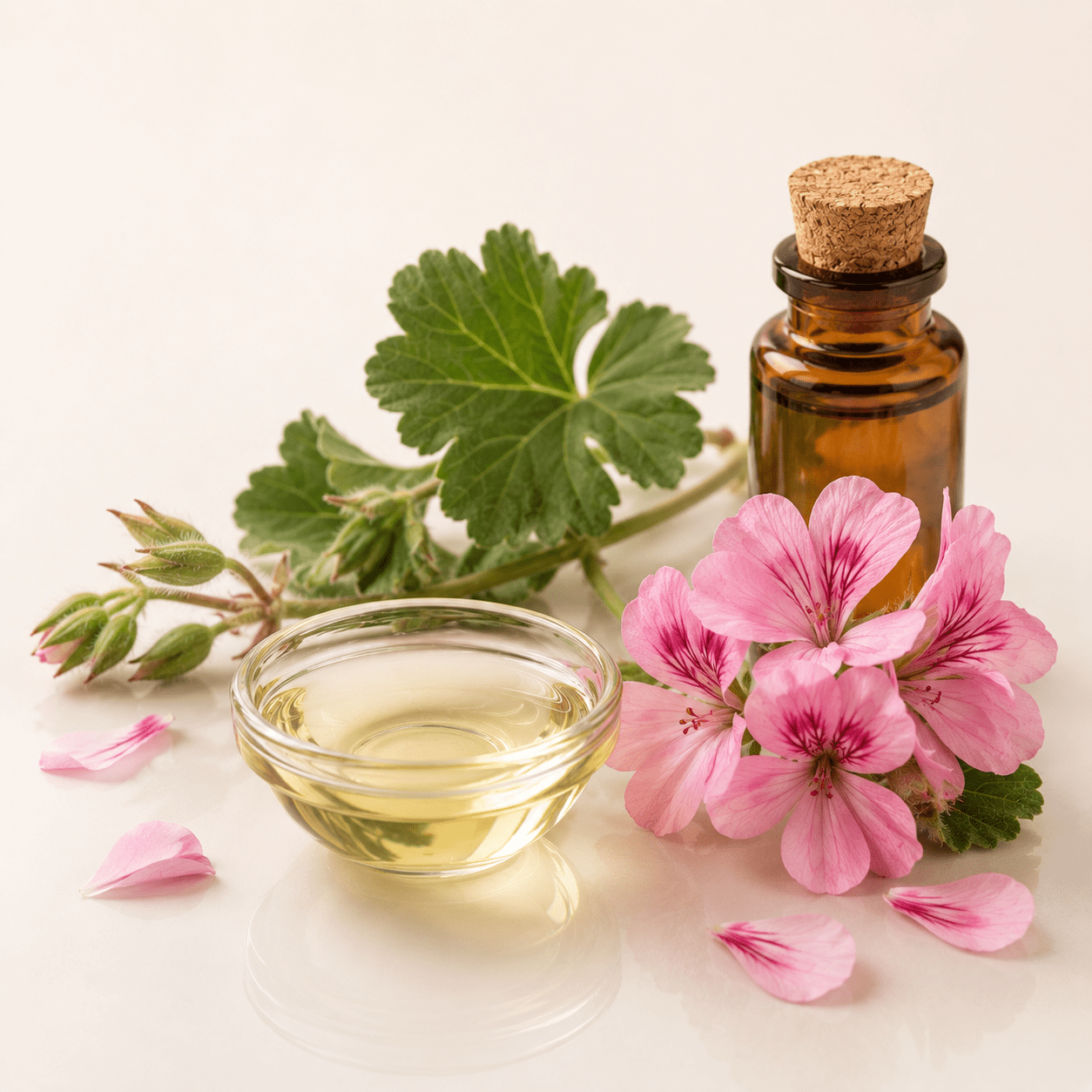 Αιθέριο έλαιο Γεράνι (Geranium), φαρμακευτικής & καλλυντικής χρήσης - Avgerinos Pharmacy
