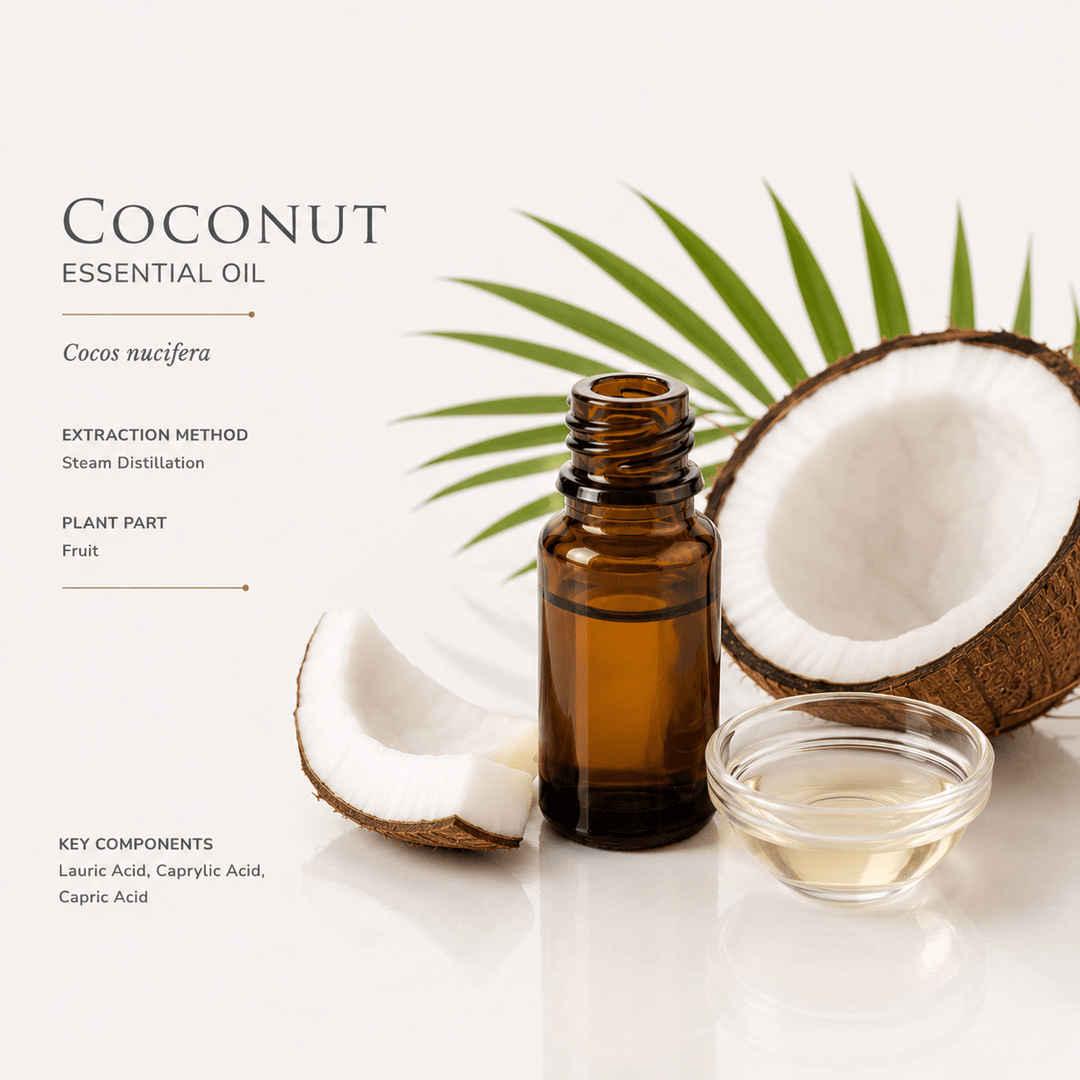 Αιθέριο έλαιο Καρύδα (Coconut), φαρμακευτικής &amp; καλλυντικής χρήσης - Avgerinos Pharmacy
