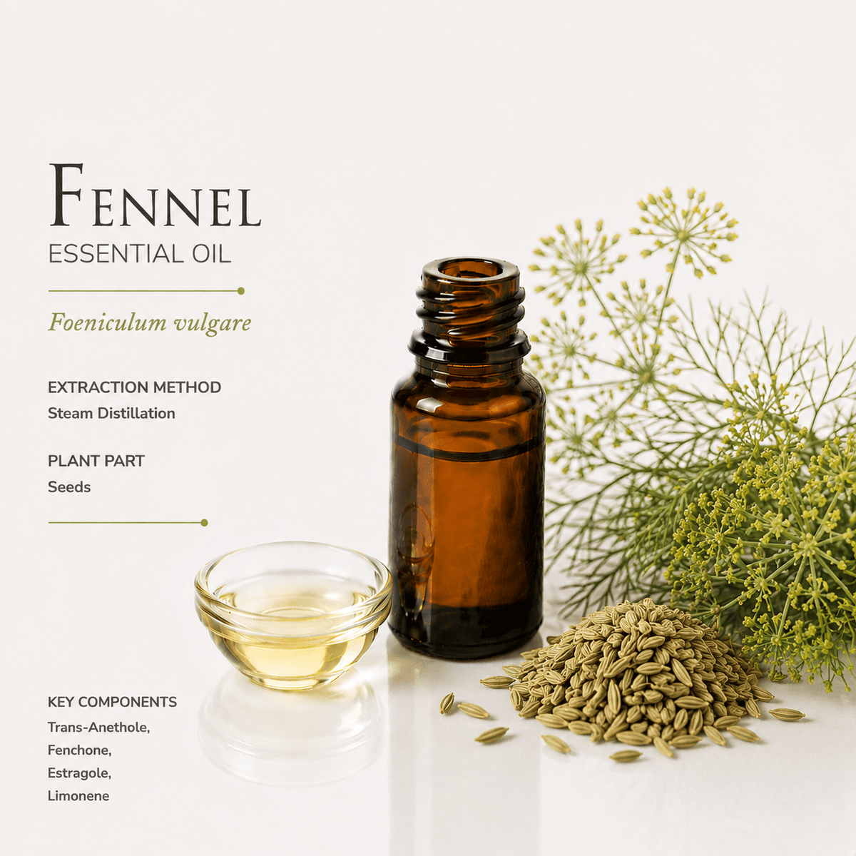 Αιθέριο έλαιο Μάραθος (Fennel), φαρμακευτικής & καλλυντικής χρήσης - Avgerinos Pharmacy