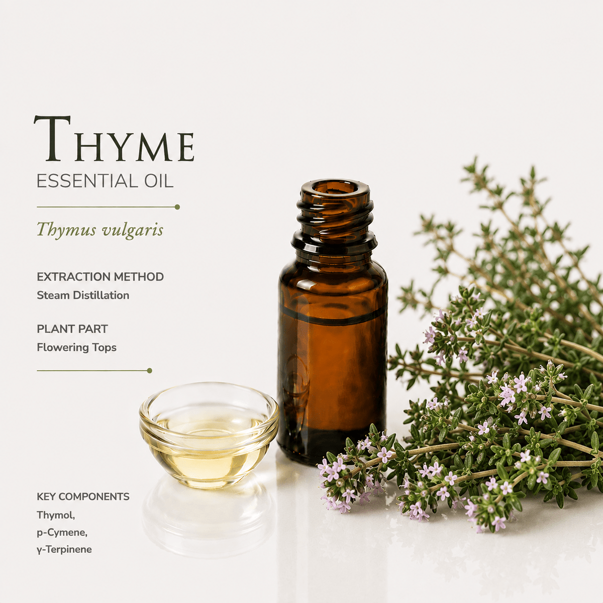 Αιθέριο έλαιο Θυμάρι (Thyme), φαρμακευτικής & καλλυντικής χρήσης - Avgerinos Pharmacy
