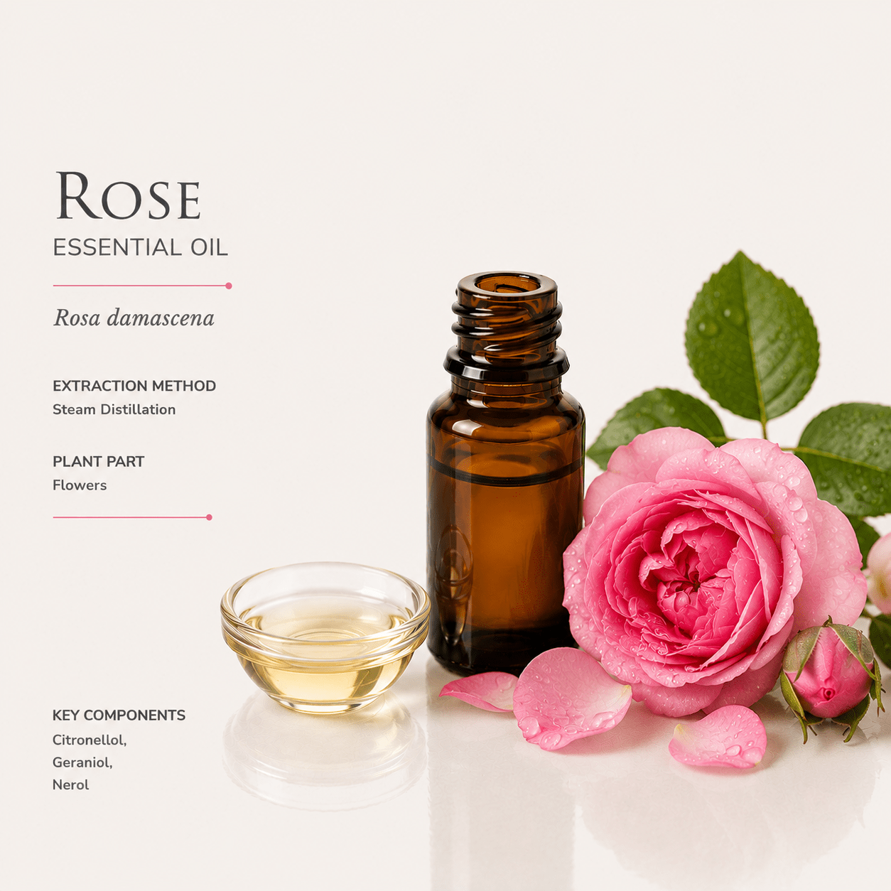 Αιθέριο έλαιο Τριαντάφυλλο (Rose), φαρμακευτικής & καλλυντικής χρήσης - Avgerinos Pharmacy