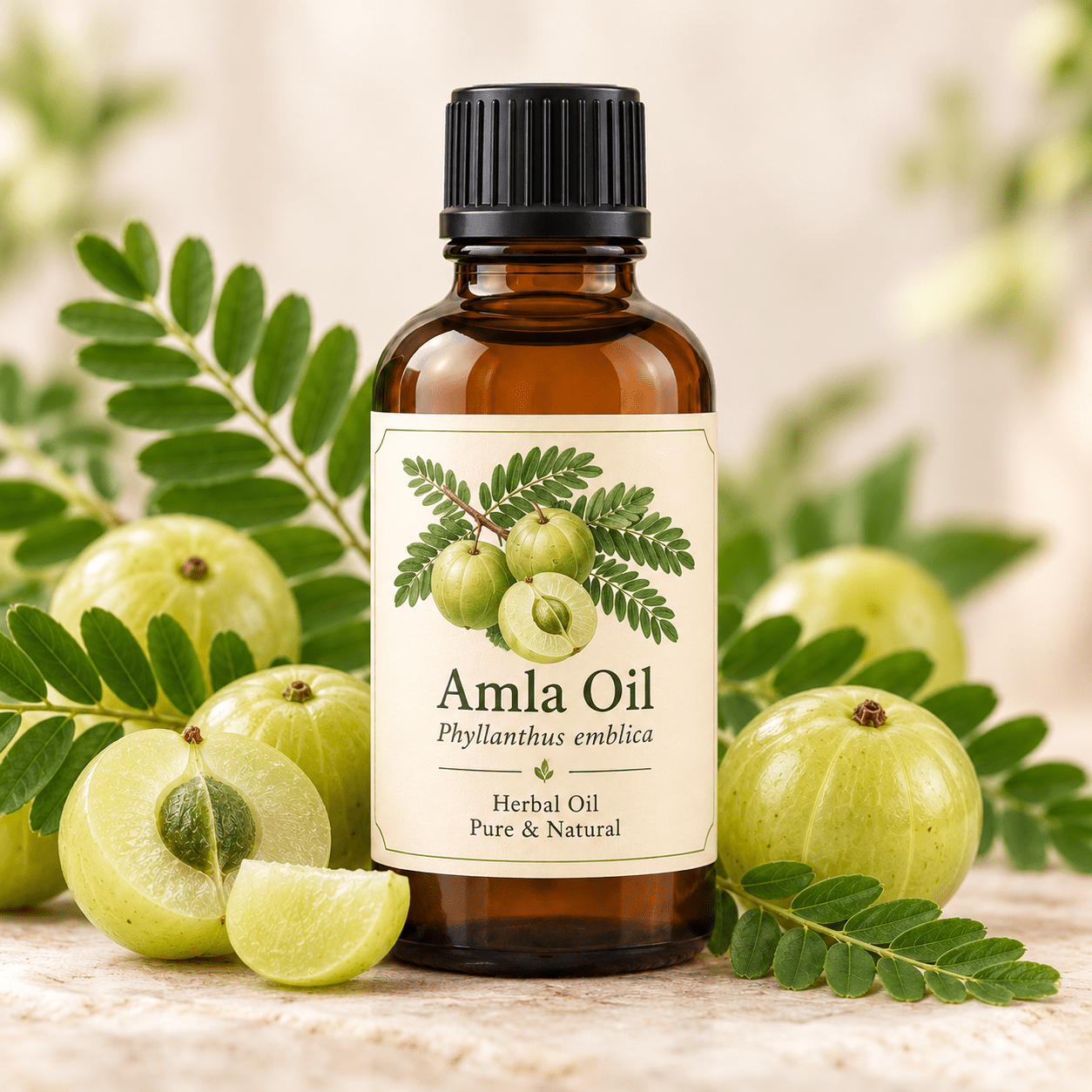 Φυτικό Έλαιο Amla - Emblica Officinalis, Phyllanthus Emblica - (Amla Oil) - Avgerinos Pharmacy