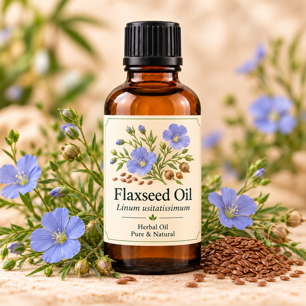 Φυτικό Έλαιο Λιναρόσπορου (Flaxseed Oil) - Avgerinos Pharmacy