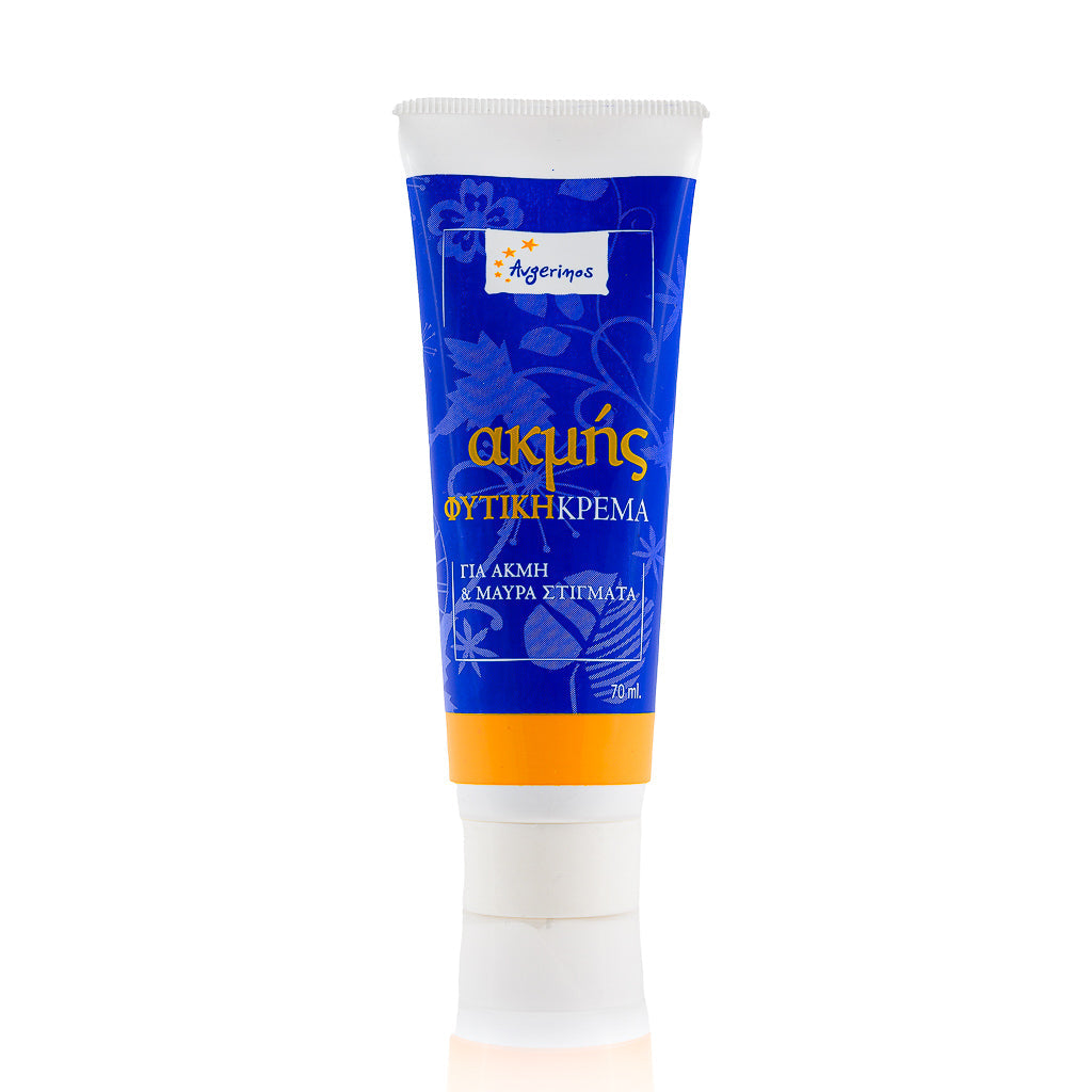 Σωληνάριο με φυτική θεραπευτική κρέμα για την ακμή από το εργαστήριο του φαρμακείου Αυγερινός